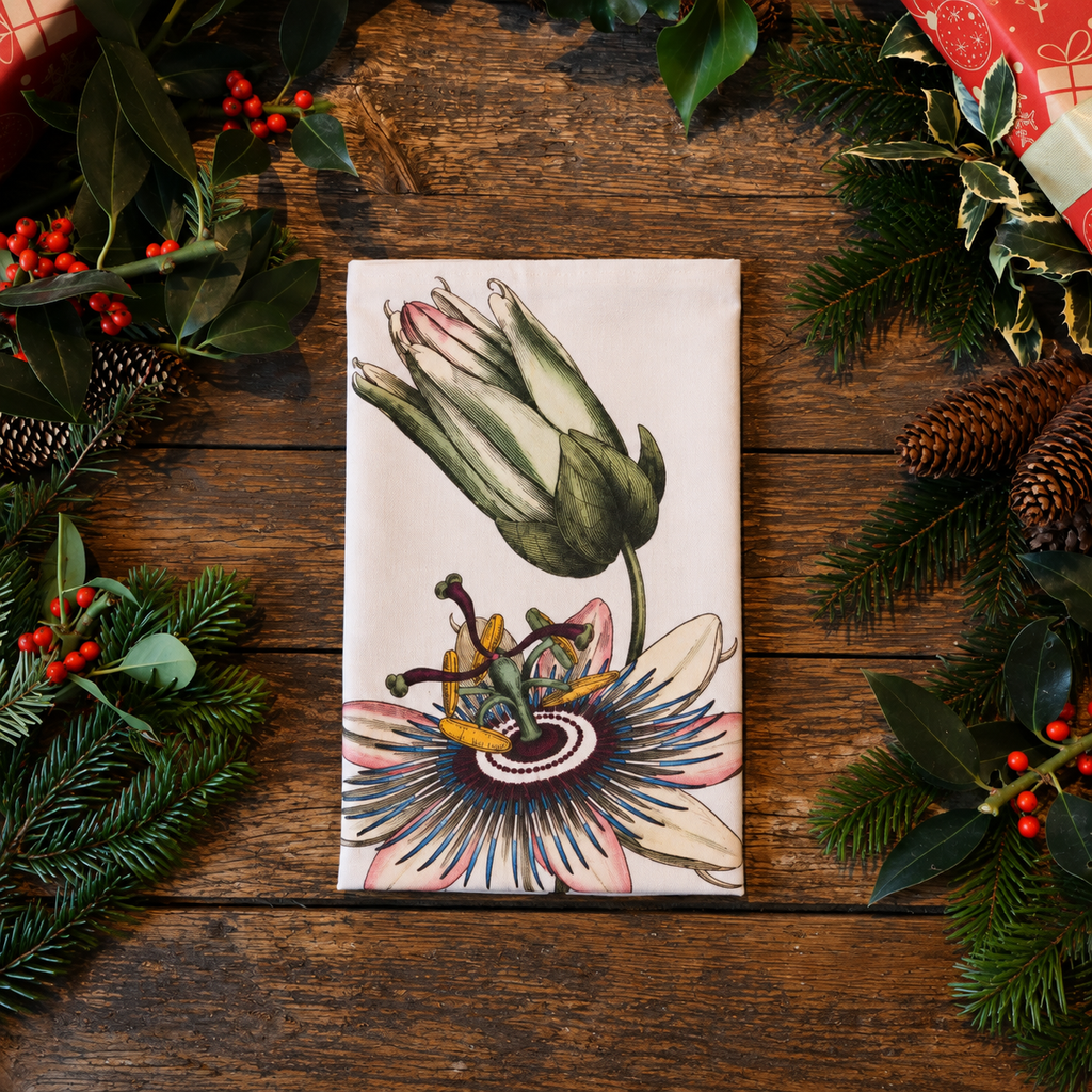 Handmade Cotton Tea Towel Botanical Collection