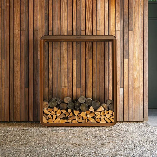 Corten Steel Upright Serra Log Store
