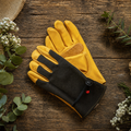 All Purpose Saddle Tan Canvas Leather Gloves