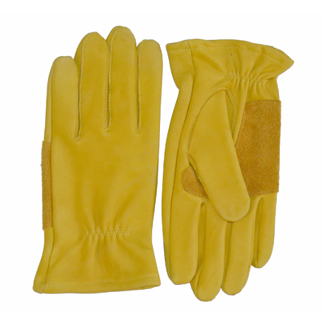All Purpose Lined Saddle Tan Leather Gardening Gloves