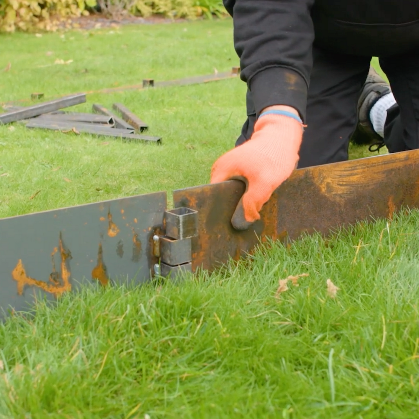 Corten steel garden edging (15000239604097) (15000587305345)