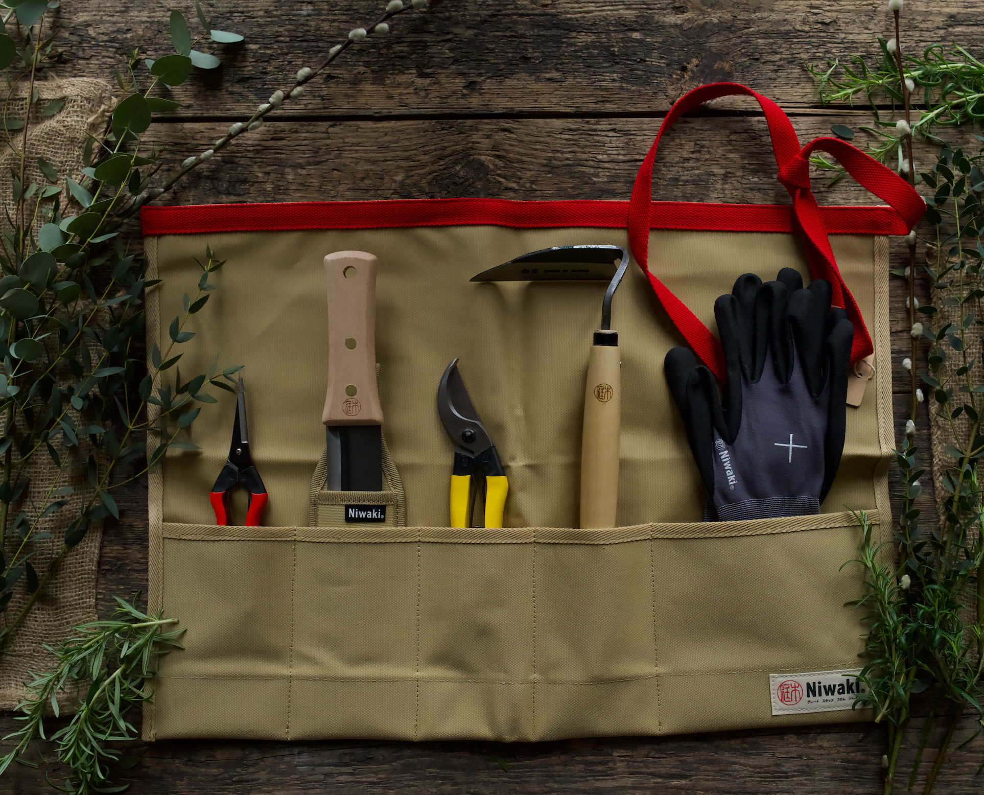 Niwaki Canvas Garden Tool Roll