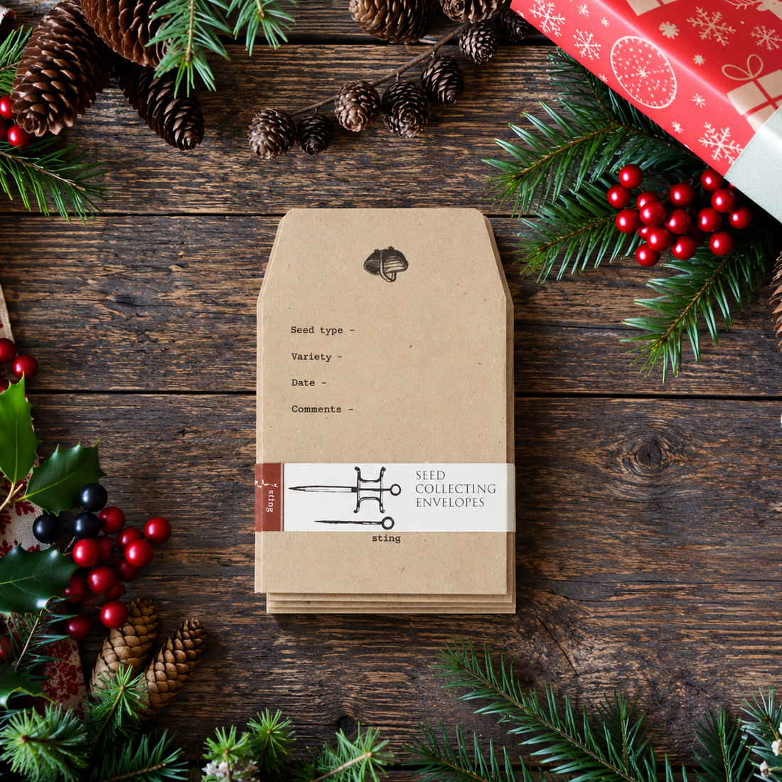 Seed collecting envelopes