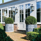 Sienna Round Galvanised Steel Planter (10175659507905)