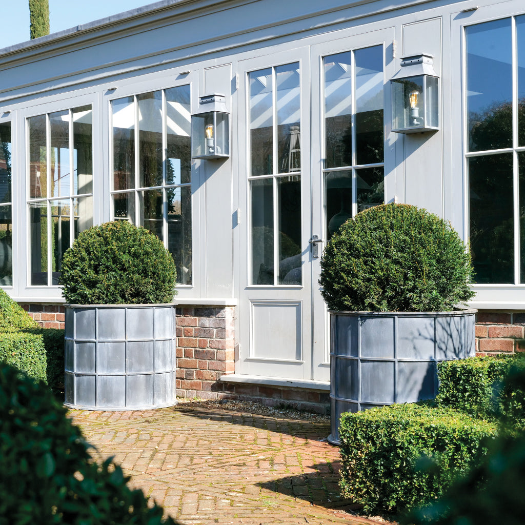 Sienna Round Galvanised Steel Planter (10175659507905)