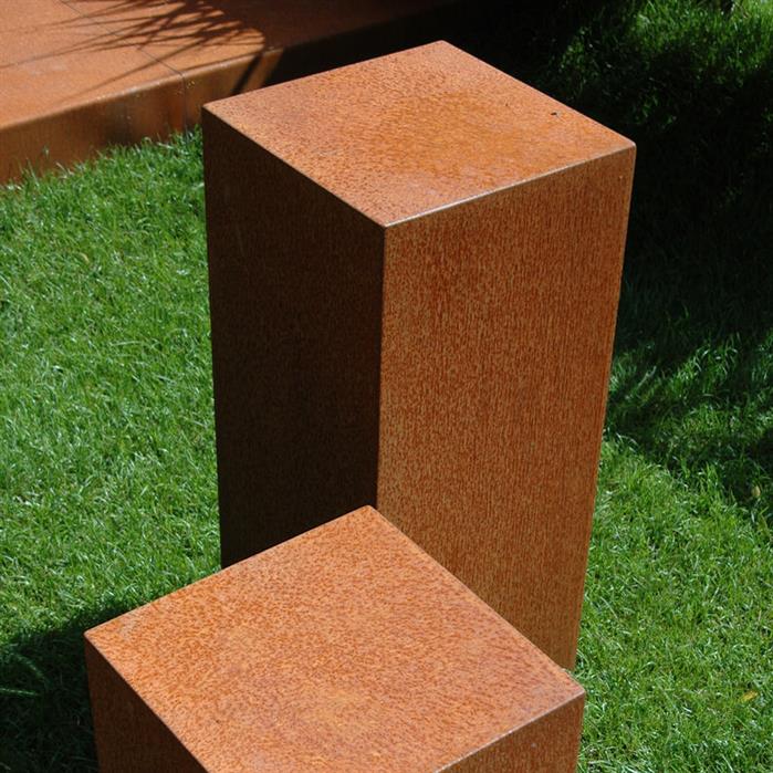 Adezz Corten Steel Socle Plinth