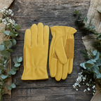 All Purpose Lined Saddle Tan Leather Gardening Gloves