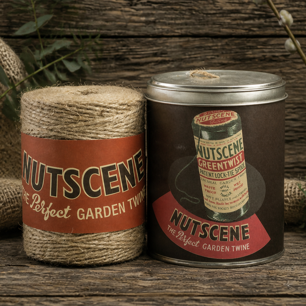Twine in a Tin Retro Style Natural 2ply Twine 200M