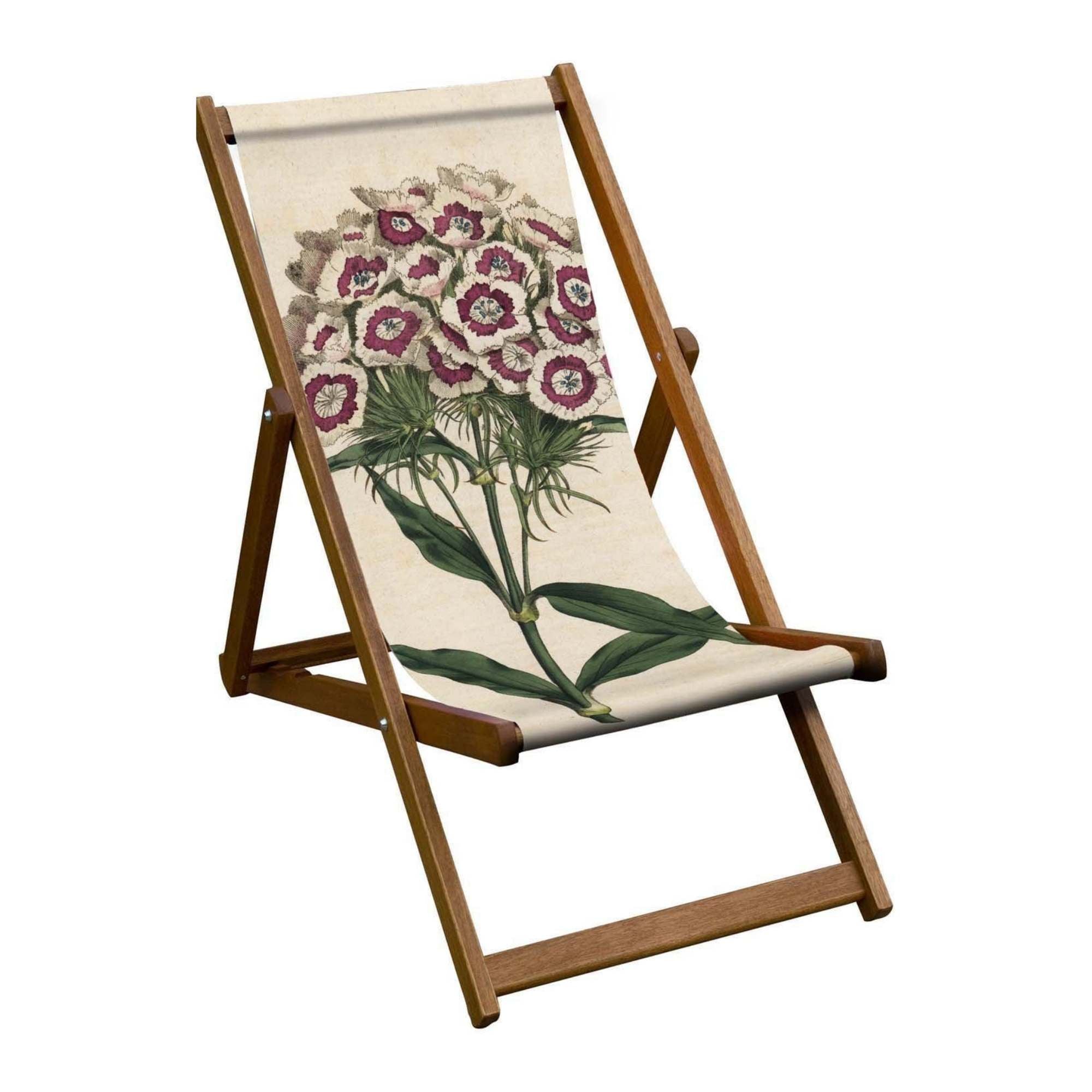 Oiled Birch Garden Deckchair Botanical Collection