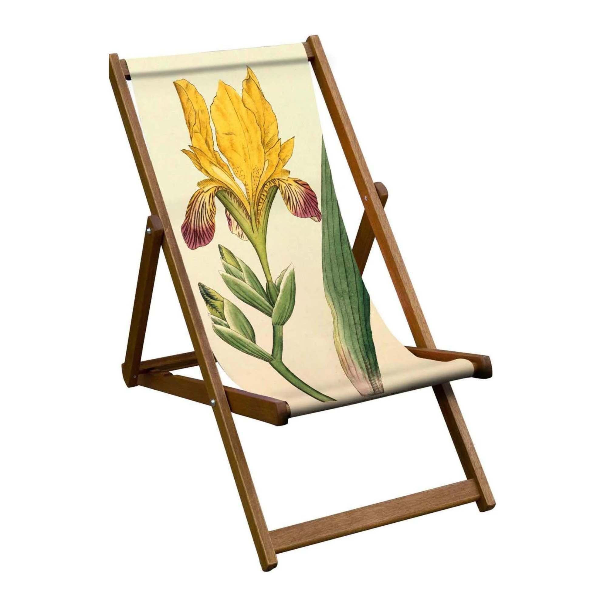 Oiled Birch Garden Deckchair Botanical Collection