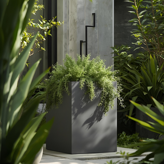 Huby Powder Coated Steel Tower Planter