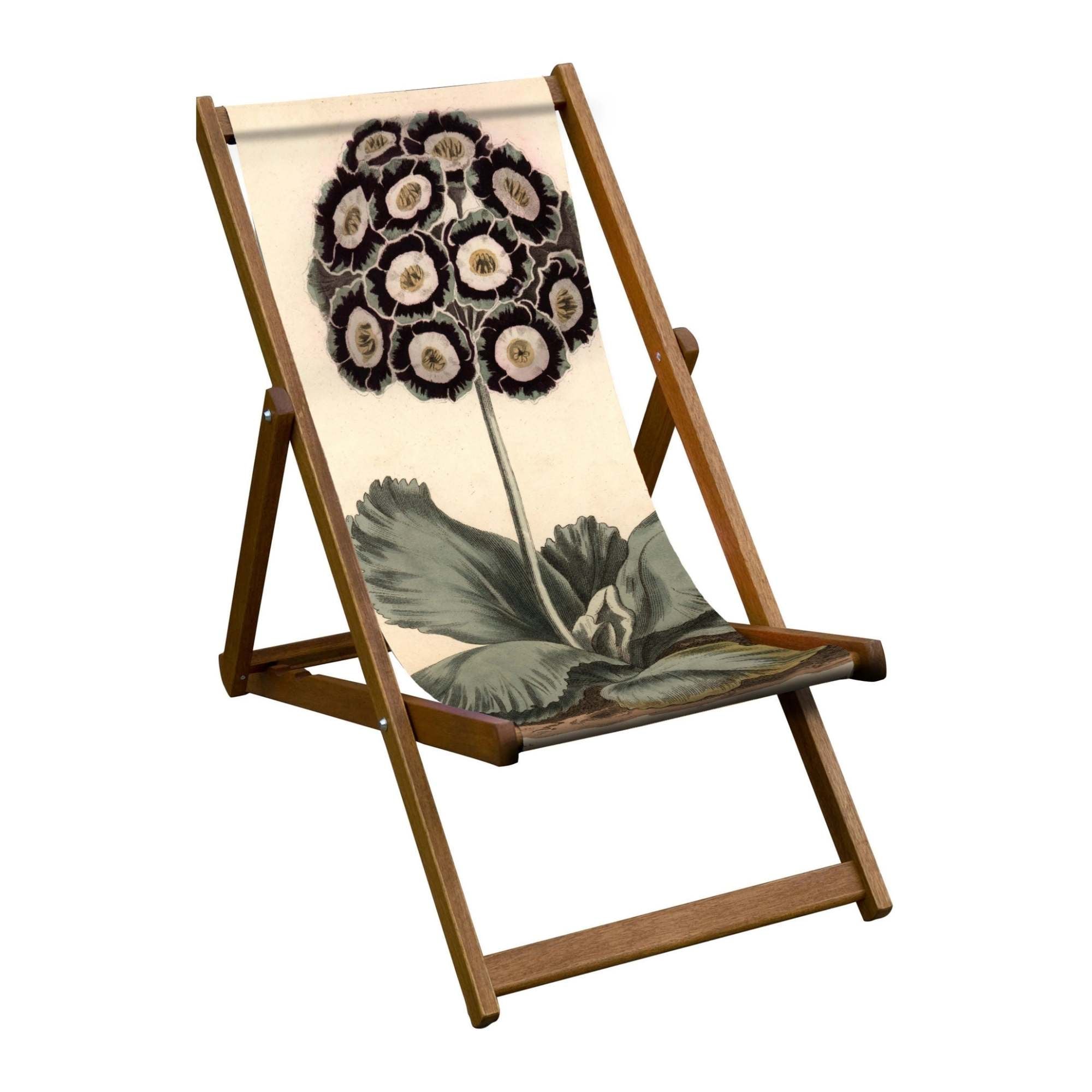 Oiled Birch Garden Deckchair Botanical Collection