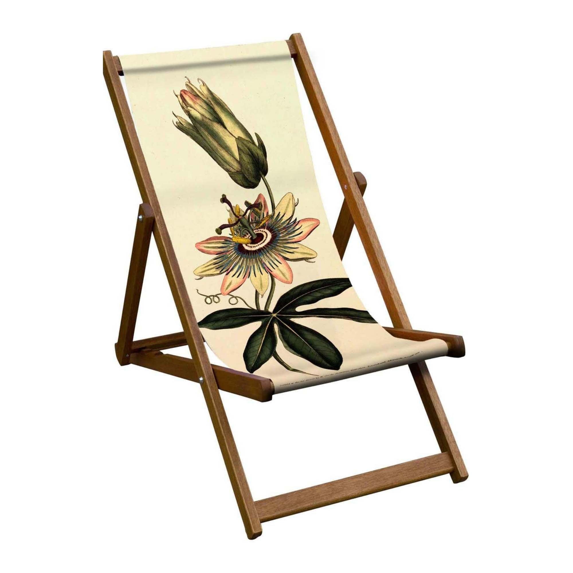 Oiled Birch Garden Deckchair Botanical Collection