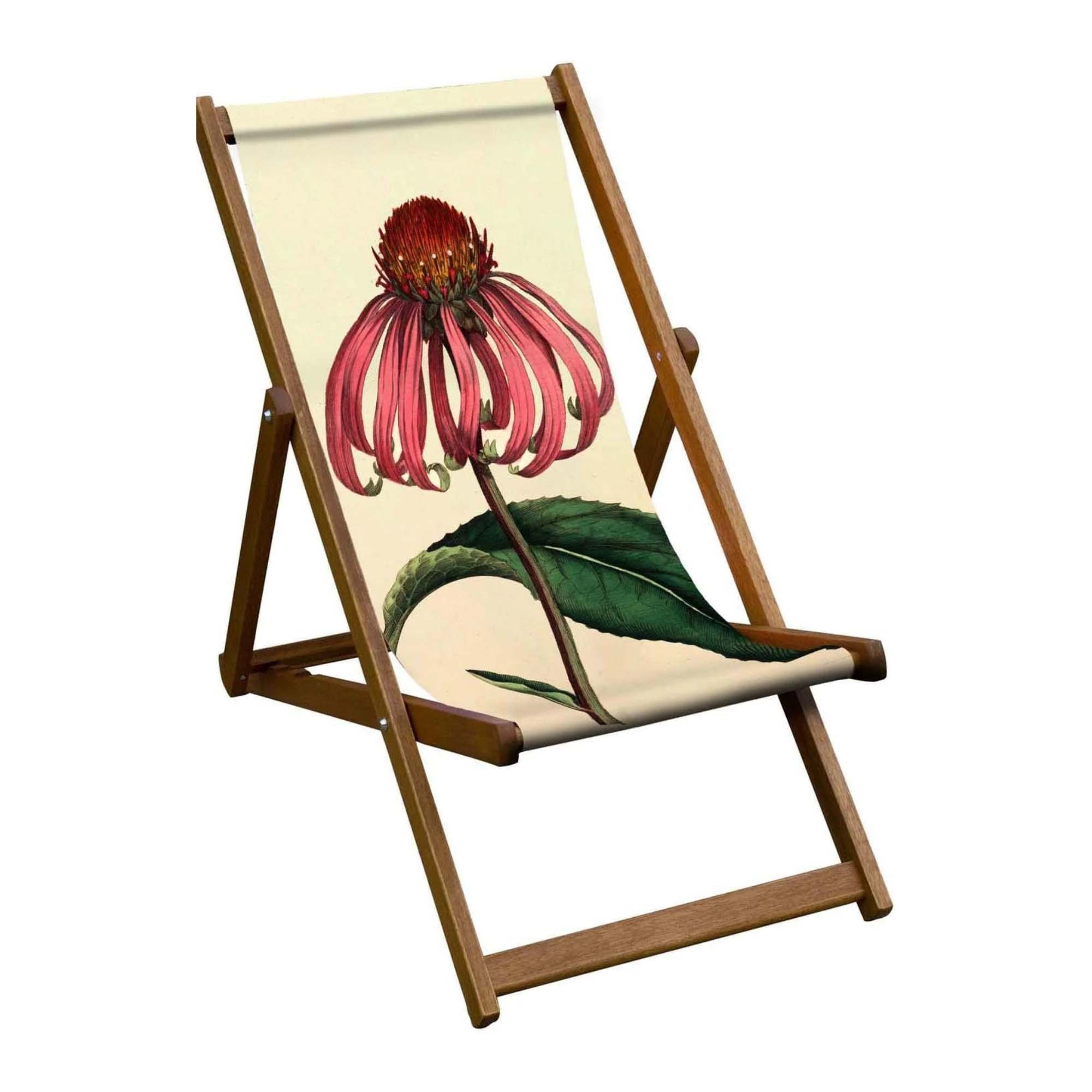Oiled Birch Garden Deckchair Botanical Collection
