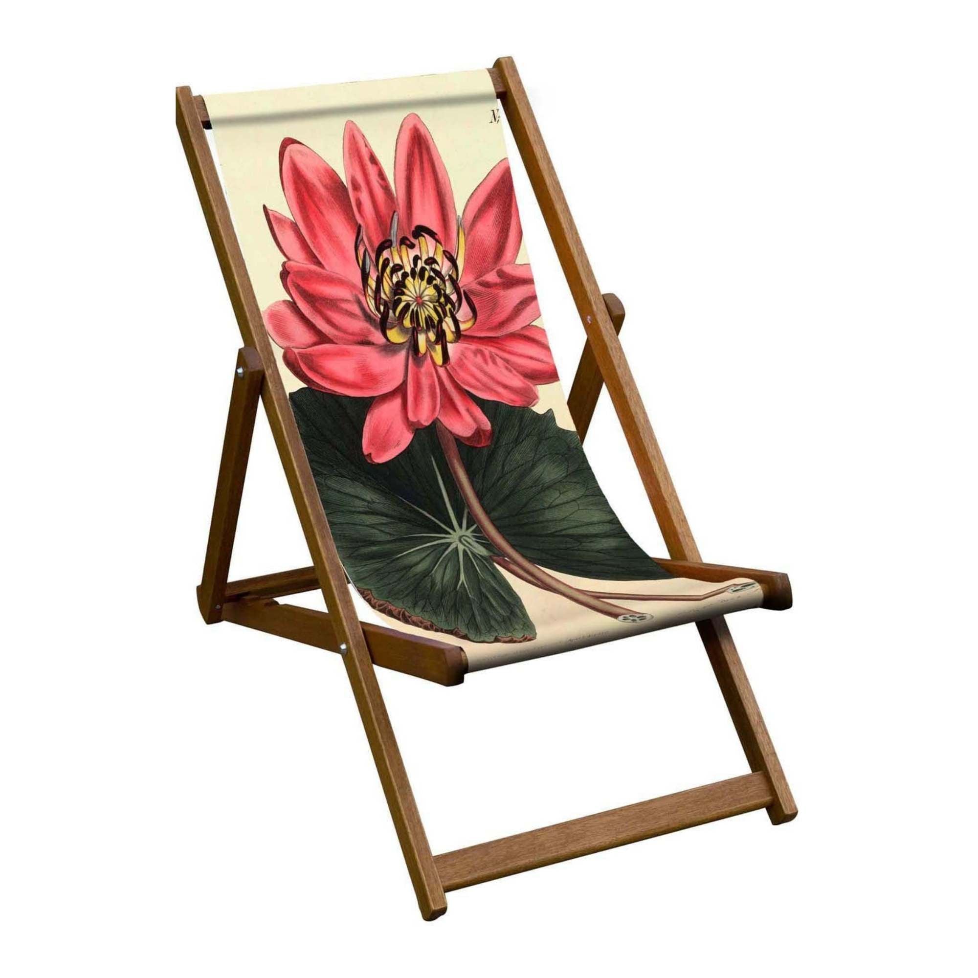 Oiled Birch Garden Deckchair Botanical Collection