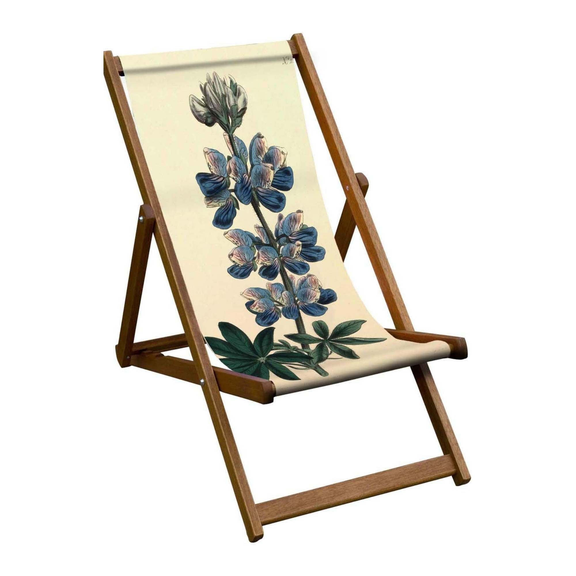Oiled Birch Garden Deckchair Botanical Collection