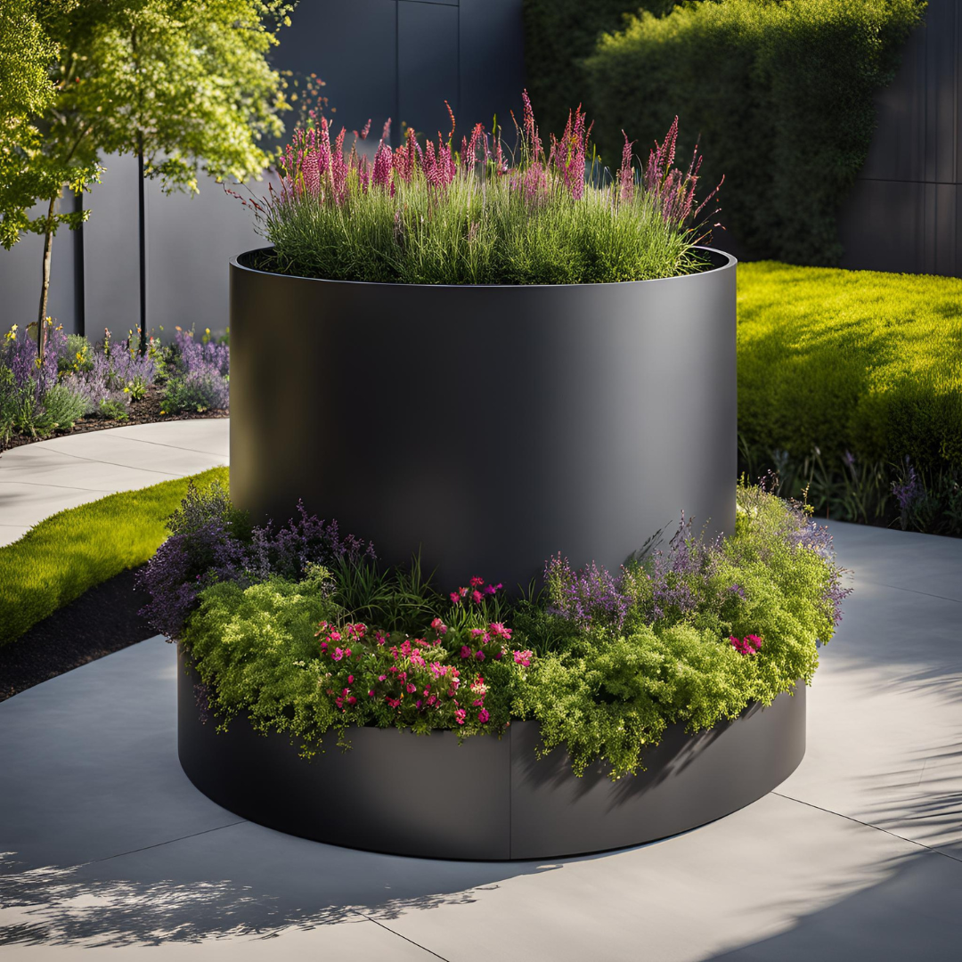 Clifford Powder Coated Bottomless Cylindrical Planter (14997489910145)