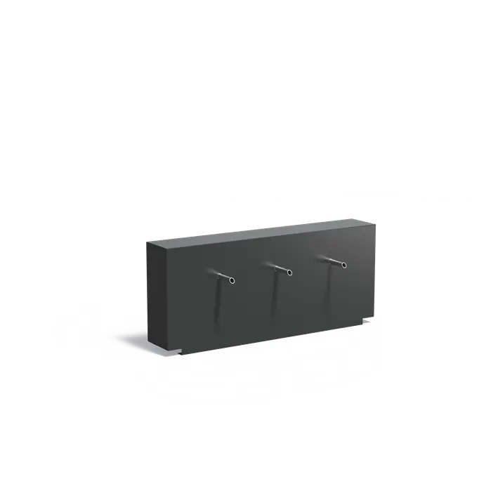 Fixed Aluminium Pond Wall With Spouts (15021113737601)