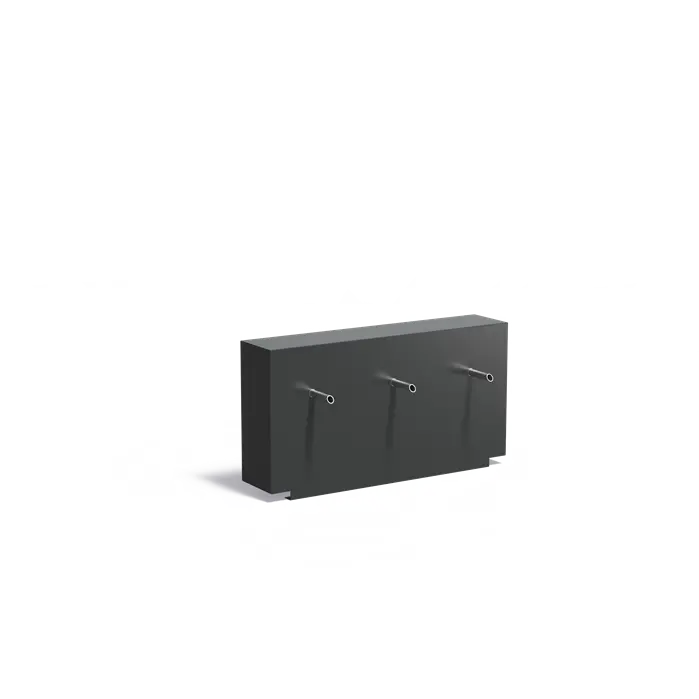 Fixed Aluminium Pond Wall With Spouts (15021113737601)