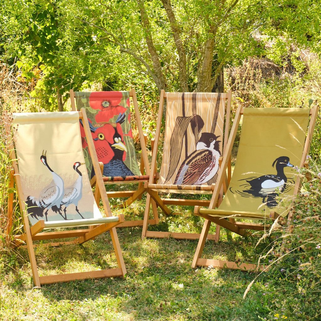 Oiled Birch Garden Deckchair Robert Gilmore Collection (7685364449473)