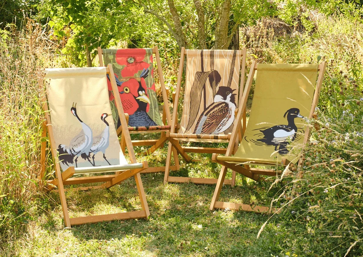 Oiled Birch Garden Deckchair Robert Gilmore Collection (7685364449473)