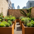 Duncombe Corten Steel Bottomless Trough Planter