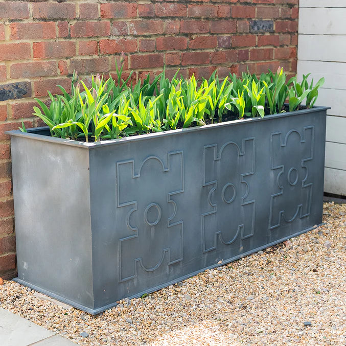 French Galvanised Steel Planter