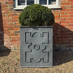 French Galvanised Steel Planter