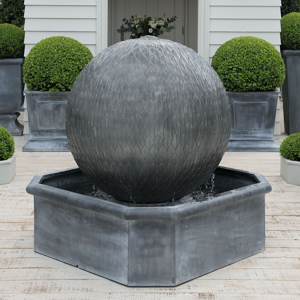 Octagonal Leaf Ball Water Fountain (10172244132033)