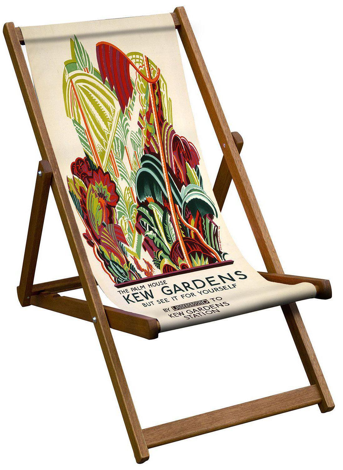 Oiled Birch Garden Deckchair Kew Gardens Collection