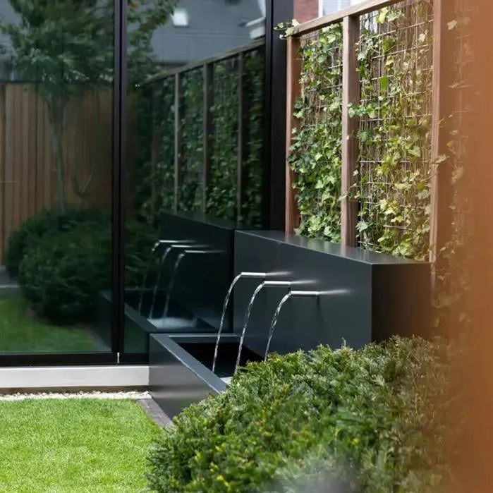 Fixed Aluminium Pond Wall With Blade Or Spout Waterfall