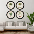 South American Palm Trees c.1843 Round Framed Prints (7702940713153)