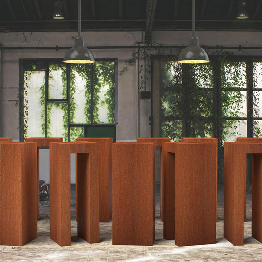 Corten Steel U-Shaped Socle (7595932287169)