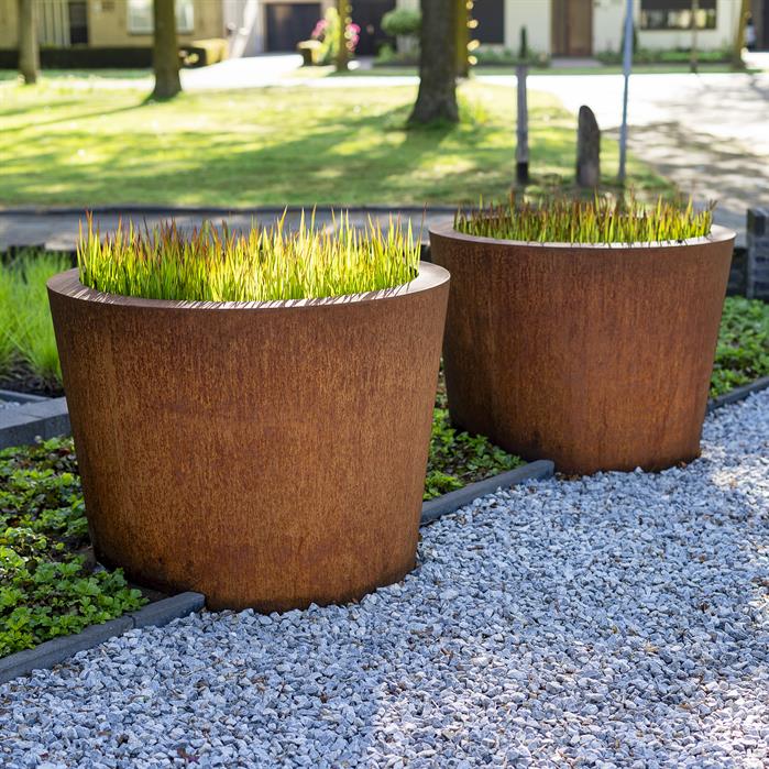 Adezz Corten Steel Conical Planter (7568296640705)