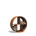 Forno circular Corten Steel Log Store (7544796610753)