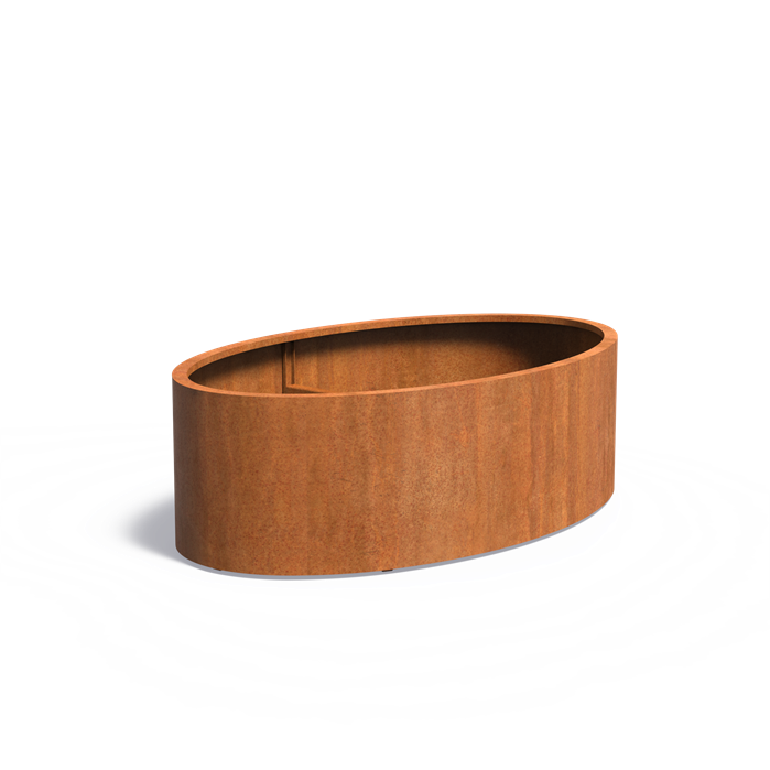 Corten Steel Elipse Planter (7568511860929)