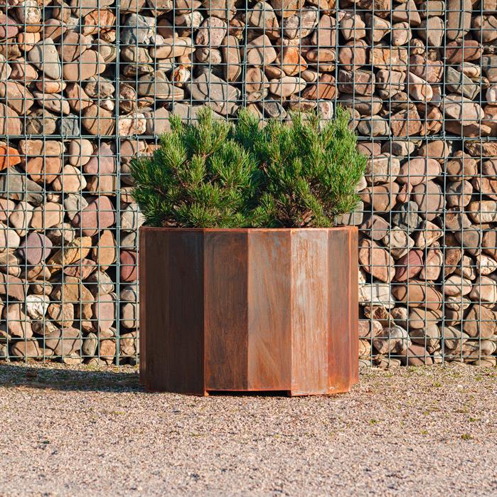 The Adezz Corten Steel Boxer Planter. (7568246767809)