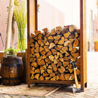Forno Corten Steel Upright Log Store (6912705462465)