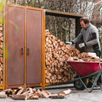 Corten Steel Logger Store Cupboard (7603016040641)