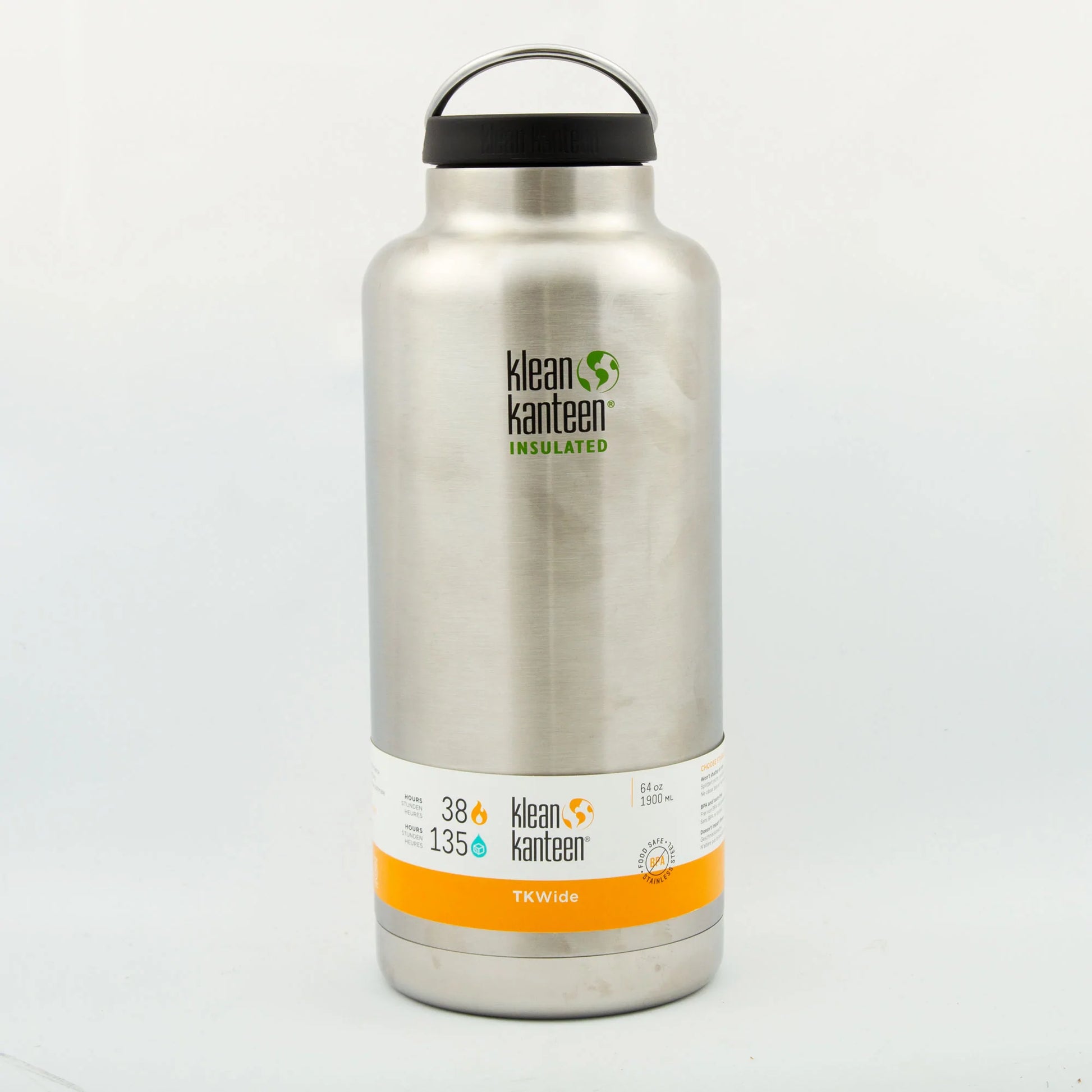 Klean Kanteen Insulated TK Wide 1900ml Loop Cap Brushed Stainless Flask