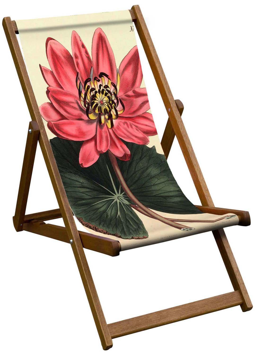 Oiled Birch Garden Deckchair Botanical Collection (7685965447361)