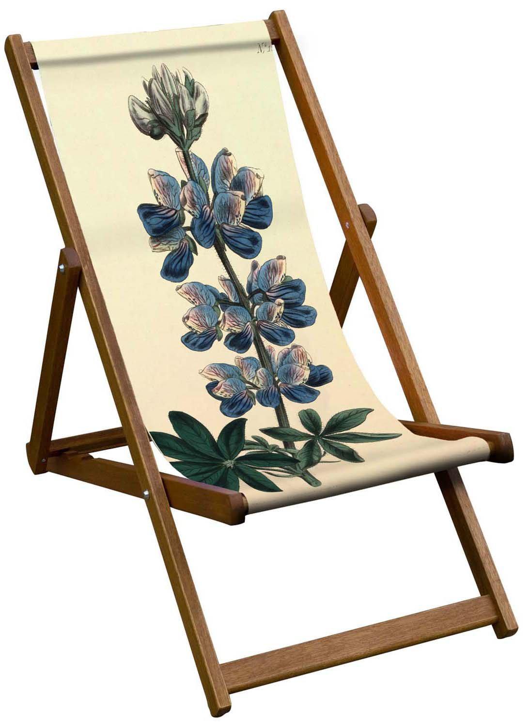 Oiled Birch Garden Deckchair Botanical Collection (7685965447361)
