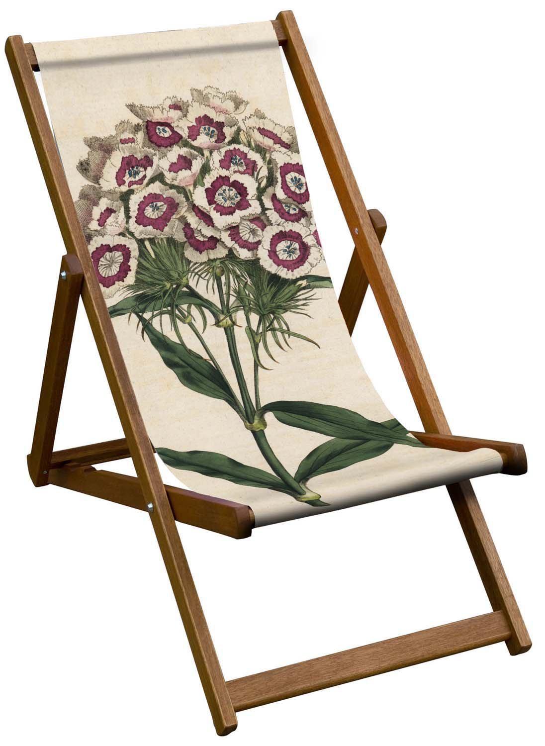 Oiled Birch Garden Deckchair Botanical Collection (7685965447361)