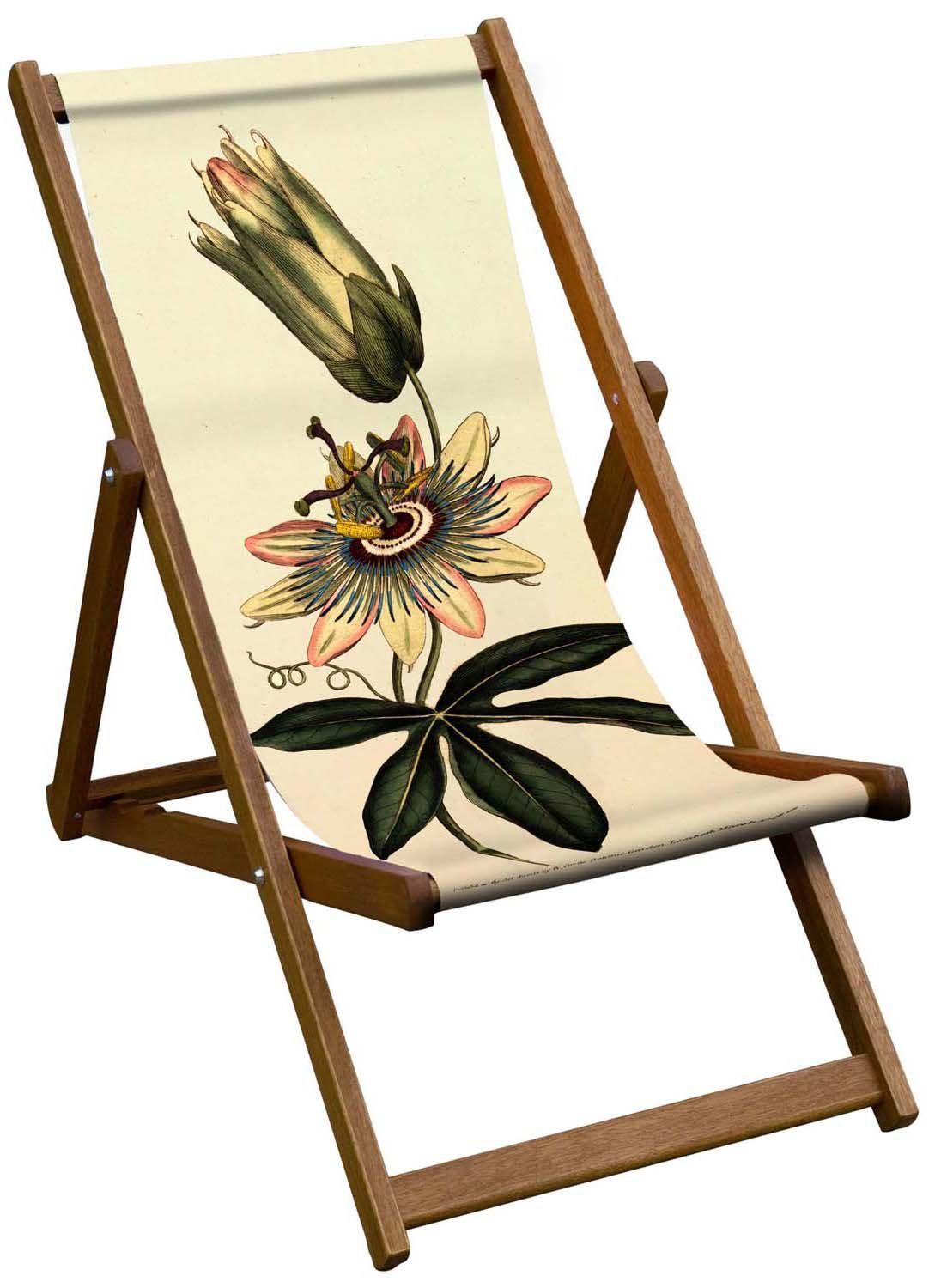 Oiled Birch Garden Deckchair Botanical Collection (7685965447361)