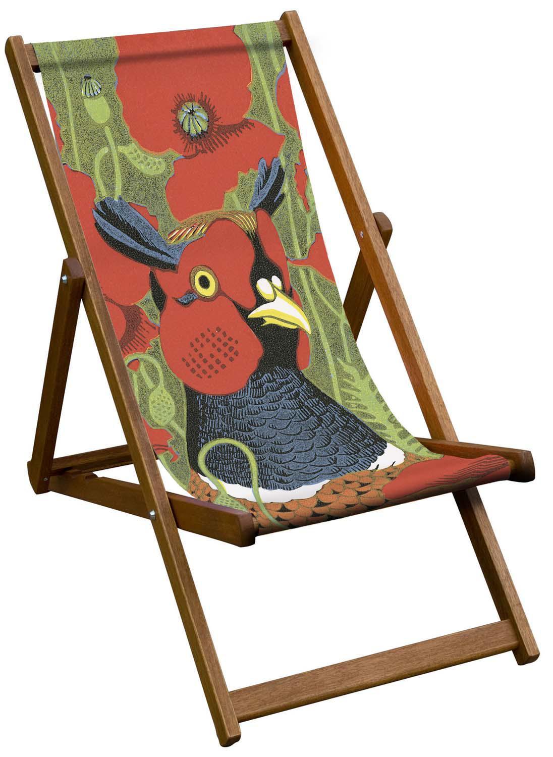 Oiled Birch Garden Deckchair Robert Gilmore Collection (7685364449473)