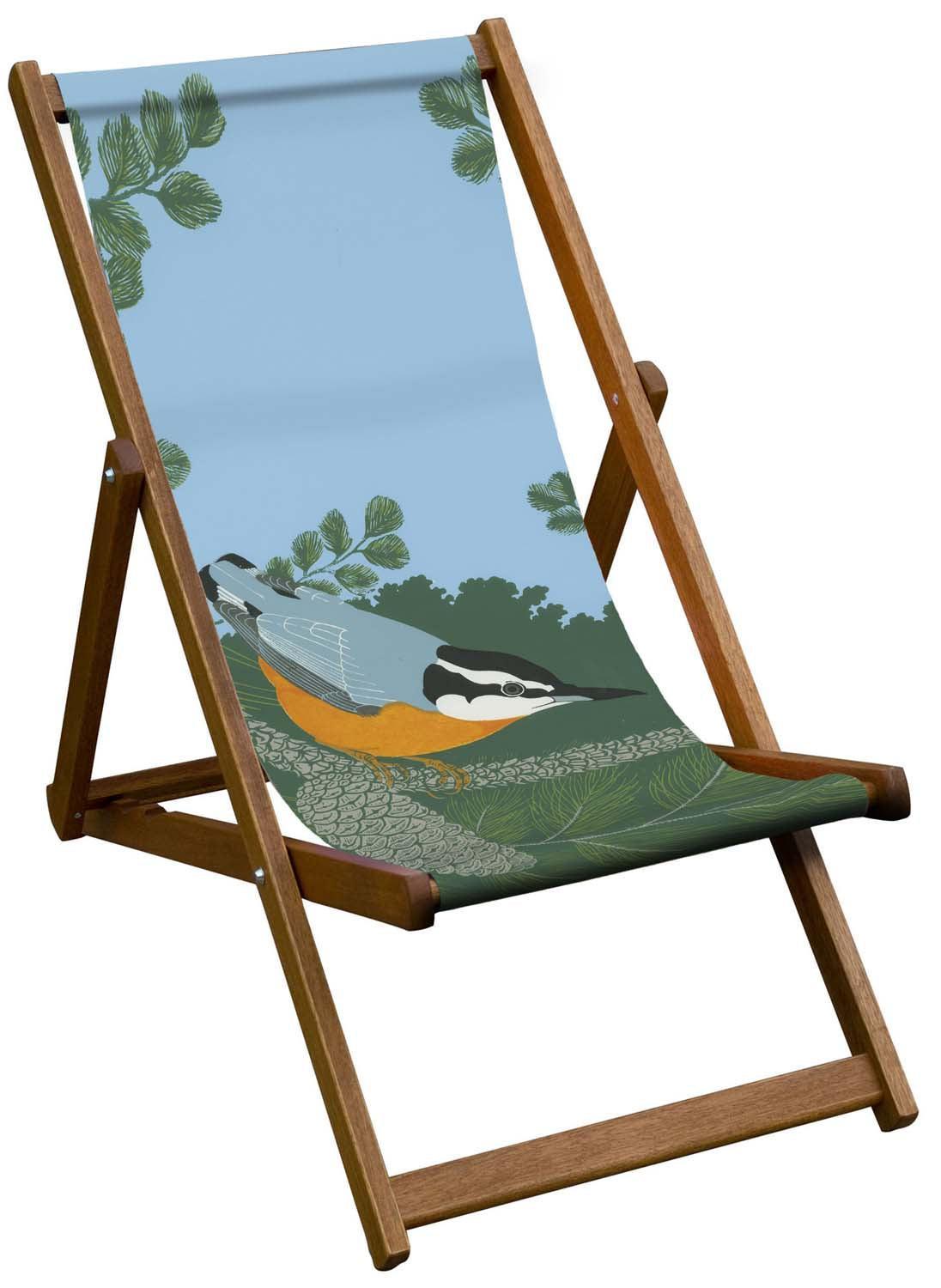 Oiled Birch Garden Deckchair Robert Gilmore Collection (7685364449473)
