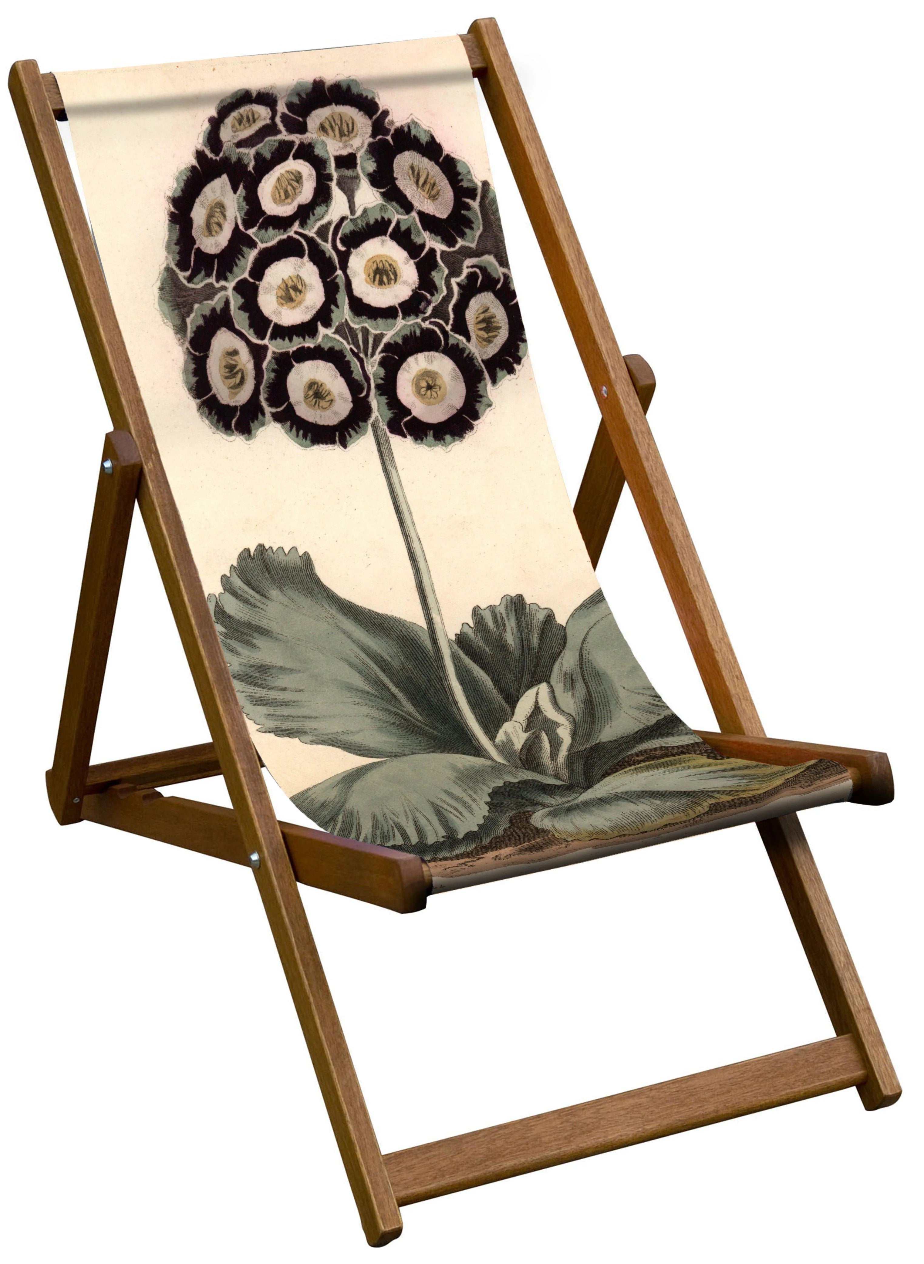 Oiled Birch Garden Deckchair Botanical Collection (7685965447361)