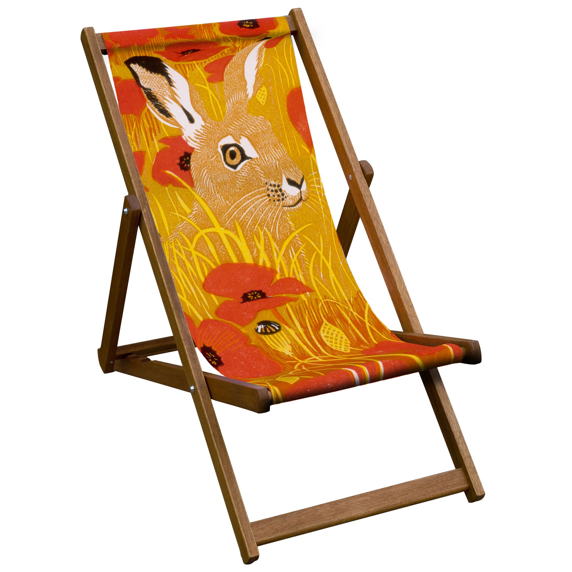 Oiled Birch Garden Deckchair Robert Gilmore Collection (7685364449473)