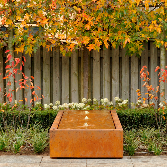 Adezz Corten Steel Rectangular Water Table