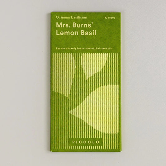 Piccolo Seeds 'Mrs Burns Lemons' Basil